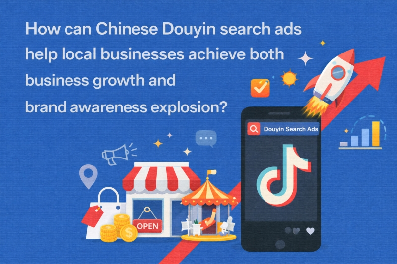 How can Chinese Douyin search ads help local businesses achieve both business growth and brand awareness explosion?